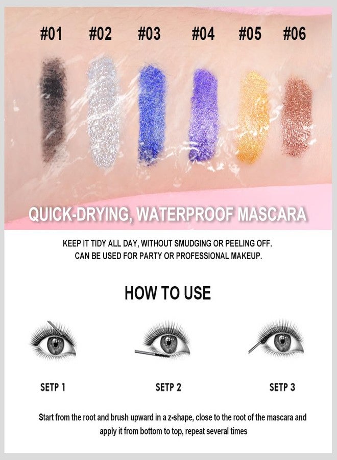 يوميز دايري ماسكارا ذهبية لامعة - طبقة علوية معدنية براقة للرموش لإطلالات الحفلات والمهرجانات - تدوم طويلاً، لا تتكتل، مقاومة للتلطخ - مكياج عيون ذهبي مبهر لإطلالات جريئة وساحرة - Image 5